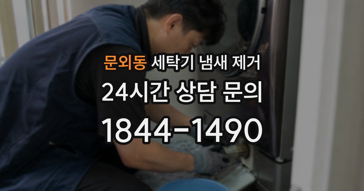 문외동 세탁기 냄새 제거