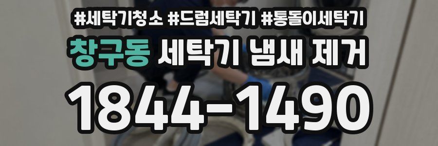 창구동 세탁기 냄새 제거