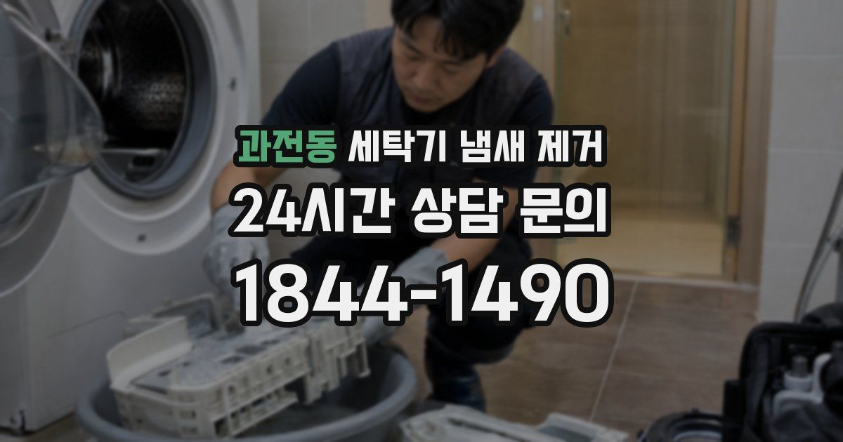 과전동 세탁기 냄새 제거