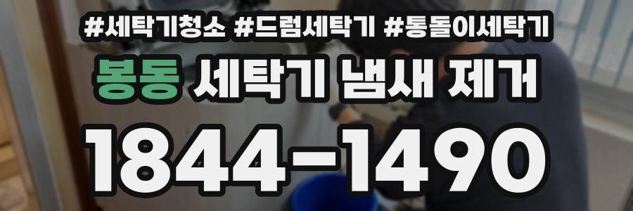 봉동 세탁기 냄새 제거