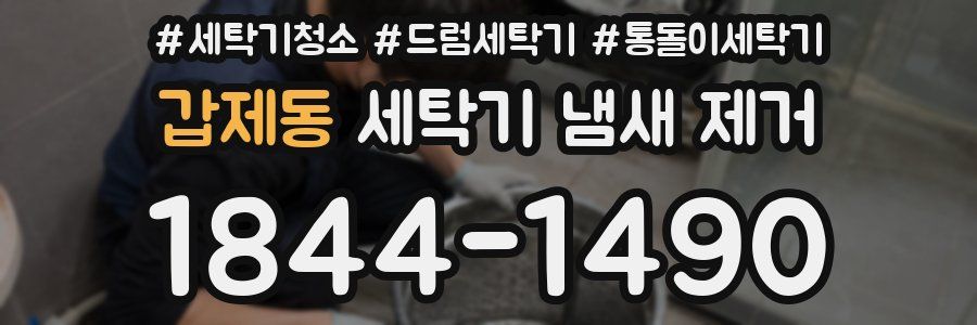 갑제동 세탁기 냄새 제거