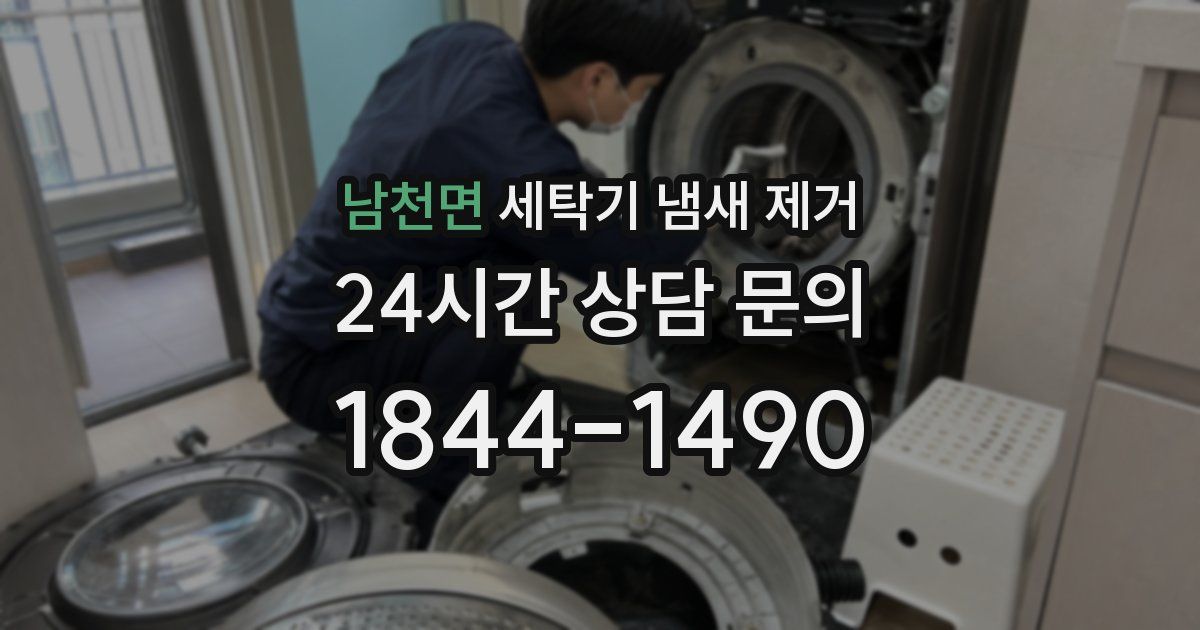 남천면 세탁기 냄새 제거