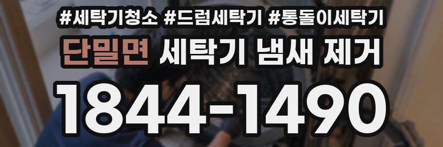 단밀면 세탁기 냄새 제거