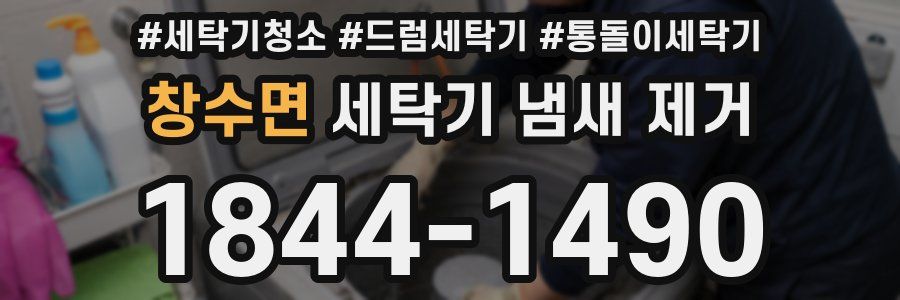 창수면 세탁기 냄새 제거