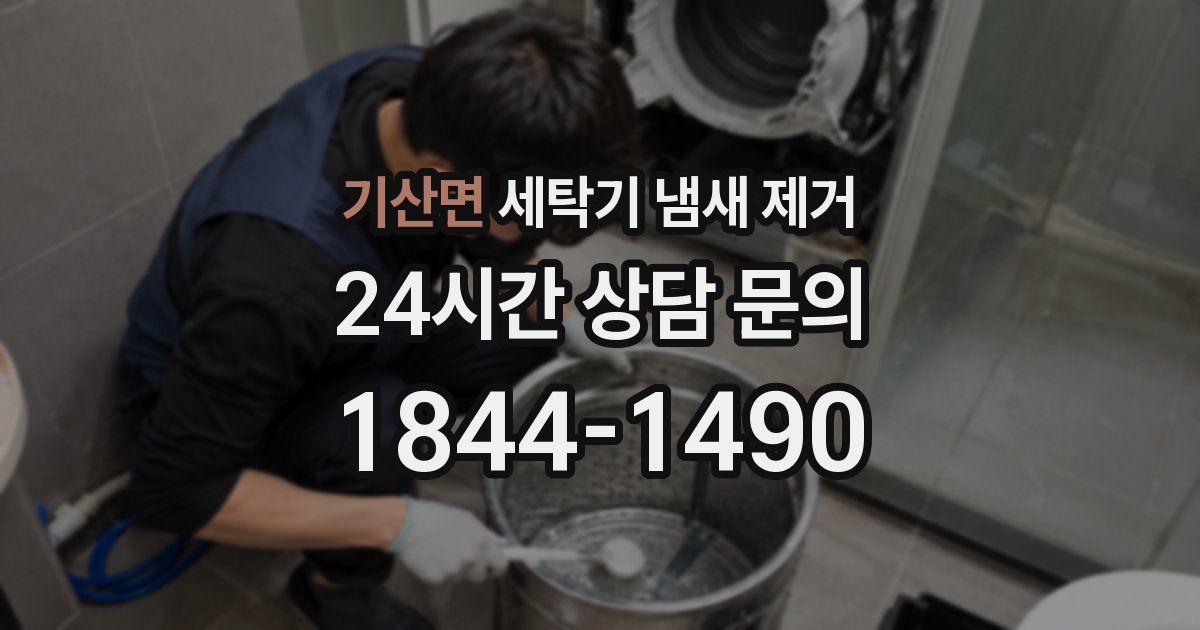 기산면 세탁기 냄새 제거
