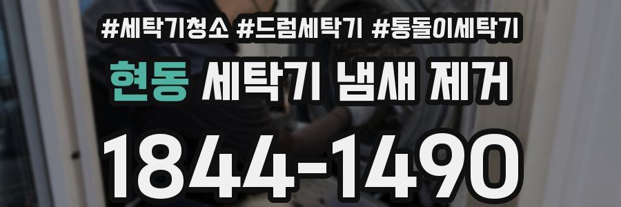 현동 세탁기 냄새 제거