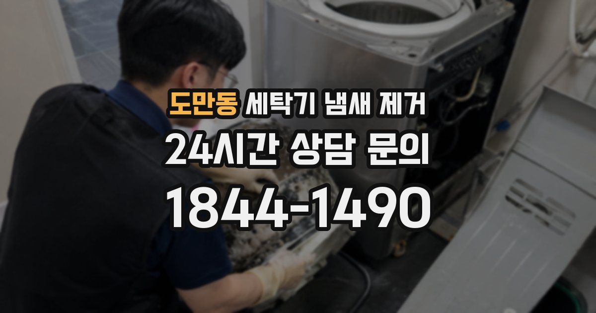 도만동 세탁기 냄새 제거