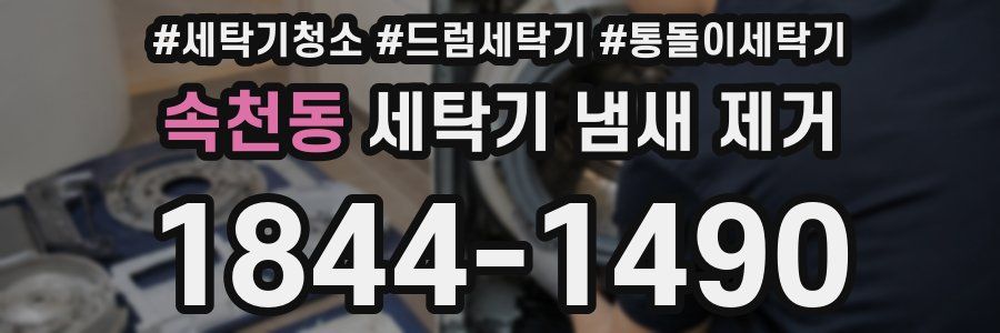 속천동 세탁기 냄새 제거