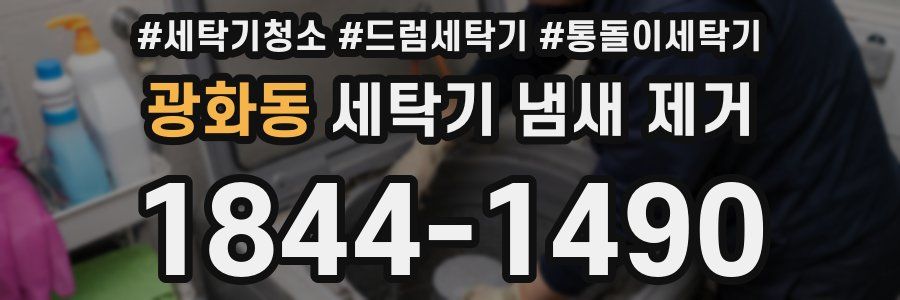 광화동 세탁기 냄새 제거
