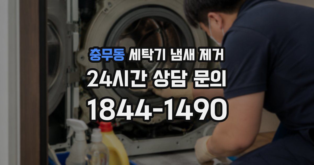 충무동 세탁기 냄새 제거