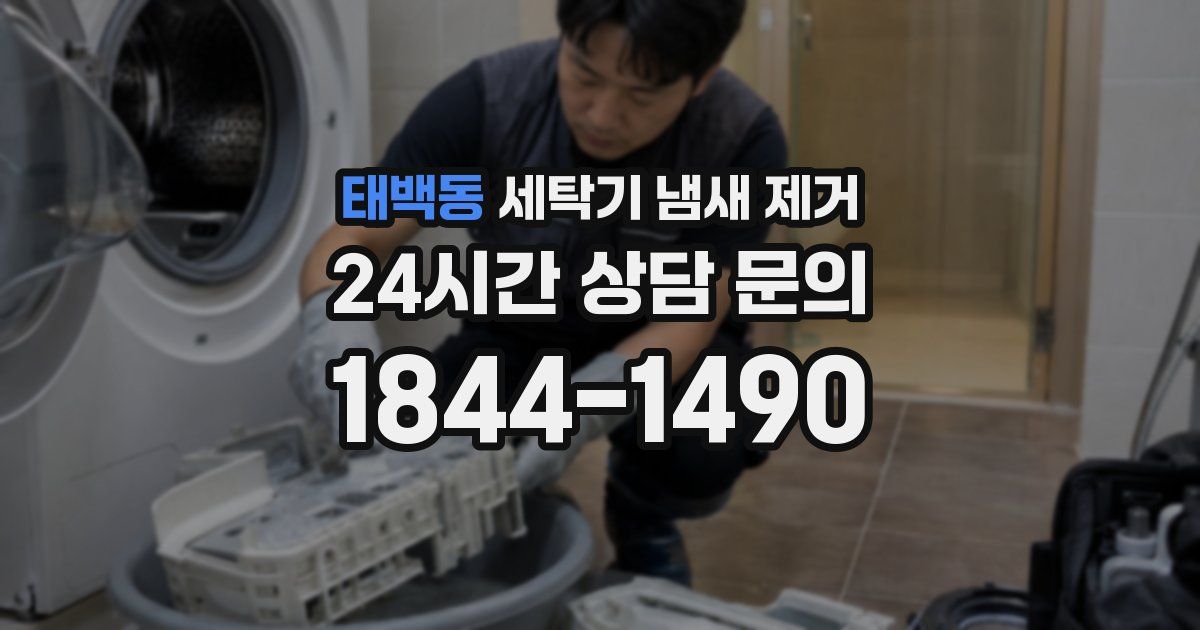 태백동 세탁기 냄새 제거