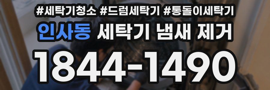 인사동 세탁기 냄새 제거