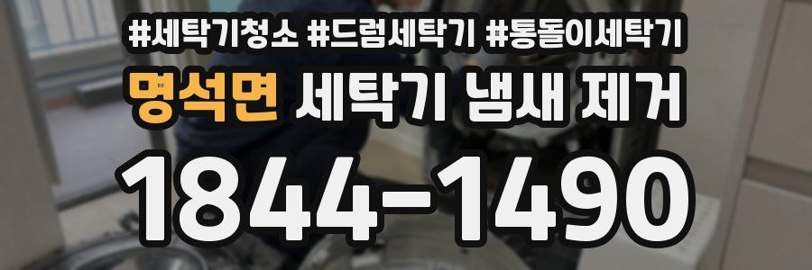 명석면 세탁기 냄새 제거