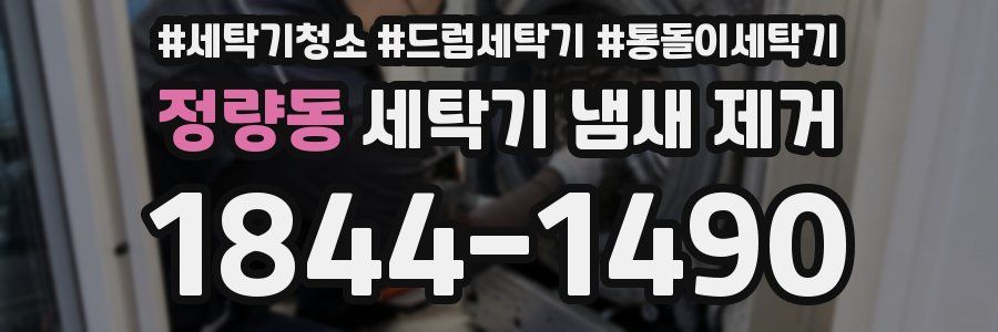 정량동 세탁기 냄새 제거
