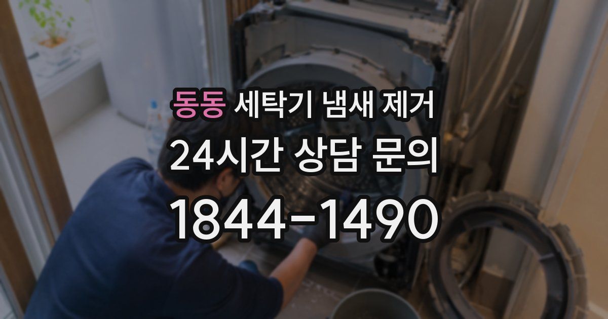 동동 세탁기 냄새 제거