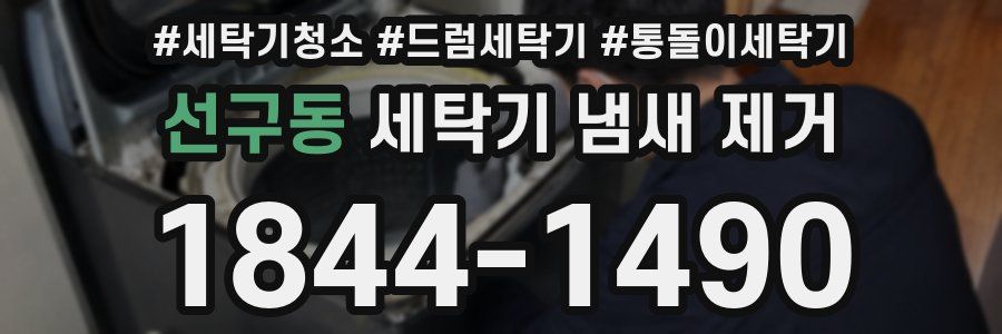선구동 세탁기 냄새 제거