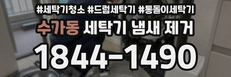 수가동 세탁기 냄새 제거