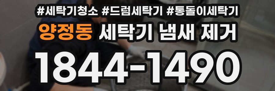 양정동 세탁기 냄새 제거