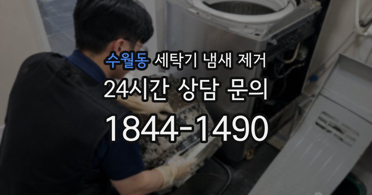 수월동 세탁기 냄새 제거