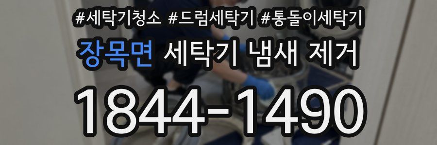 장목면 세탁기 냄새 제거