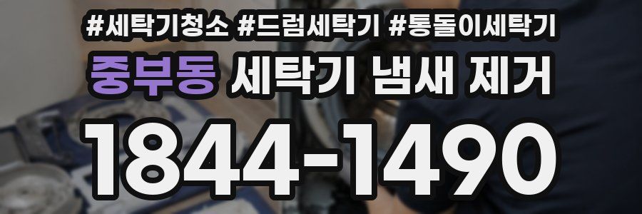 중부동 세탁기 냄새 제거