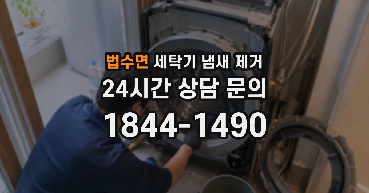 법수면 세탁기 냄새 제거
