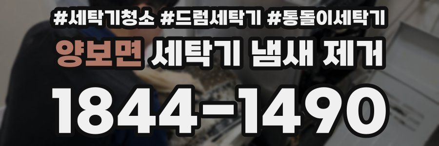 양보면 세탁기 냄새 제거