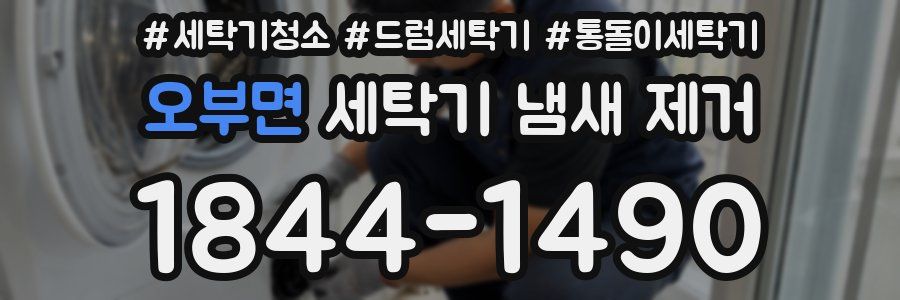 오부면 세탁기 냄새 제거