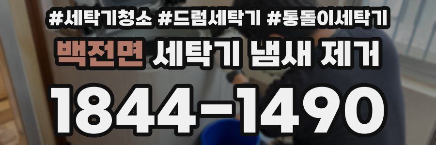 백전면 세탁기 냄새 제거