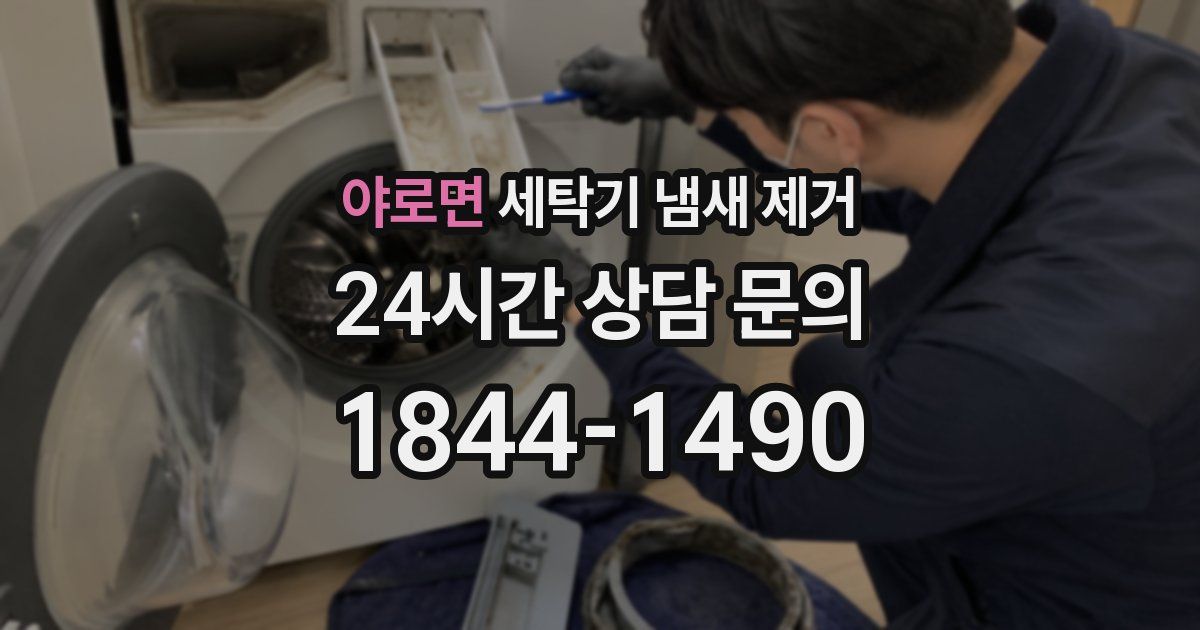 야로면 세탁기 냄새 제거