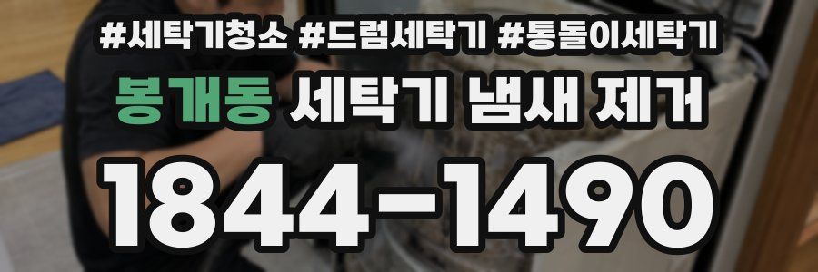 봉개동 세탁기 냄새 제거