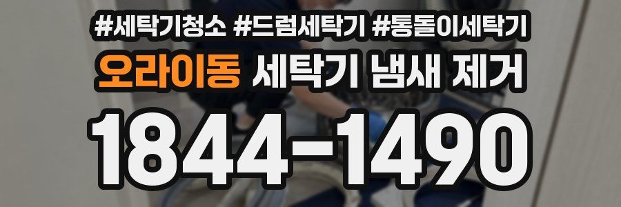 오라이동 세탁기 냄새 제거