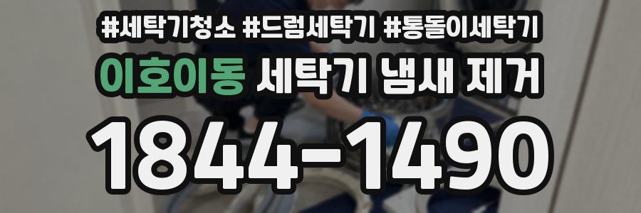 이호이동 세탁기 냄새 제거