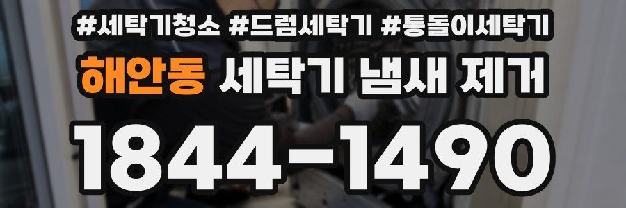 해안동 세탁기 냄새 제거