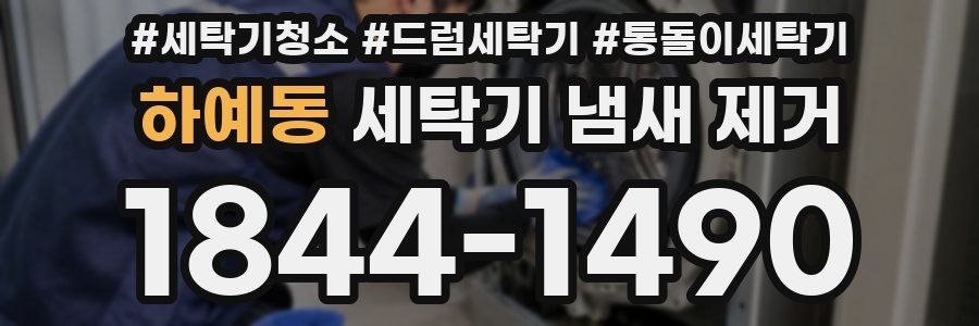 하예동 세탁기 냄새 제거