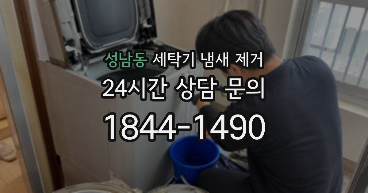 성남동 세탁기 냄새 제거
