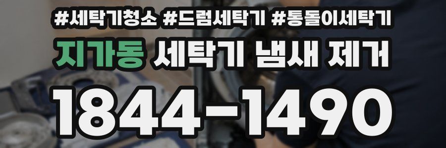 지가동 세탁기 냄새 제거