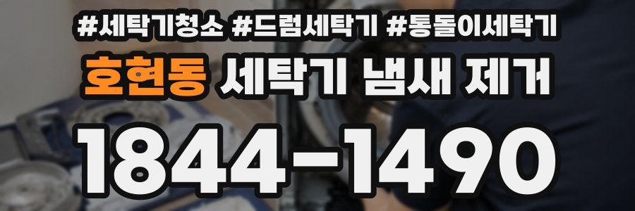 호현동 세탁기 냄새 제거