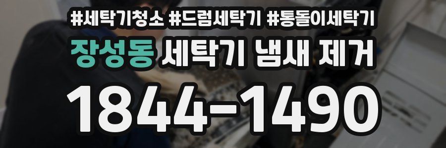 장성동 세탁기 냄새 제거