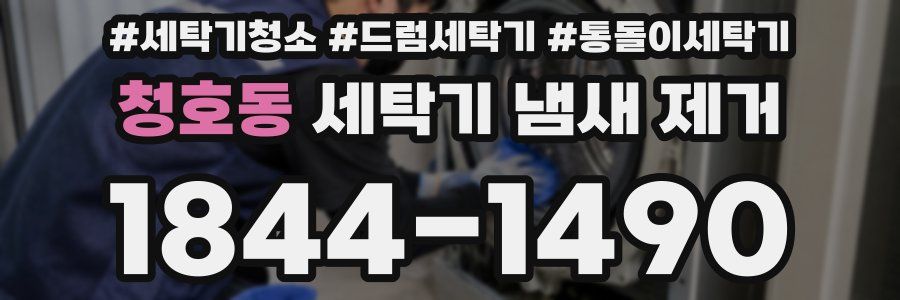 청호동 세탁기 냄새 제거