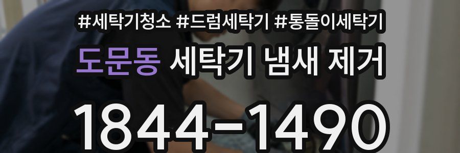 도문동 세탁기 냄새 제거