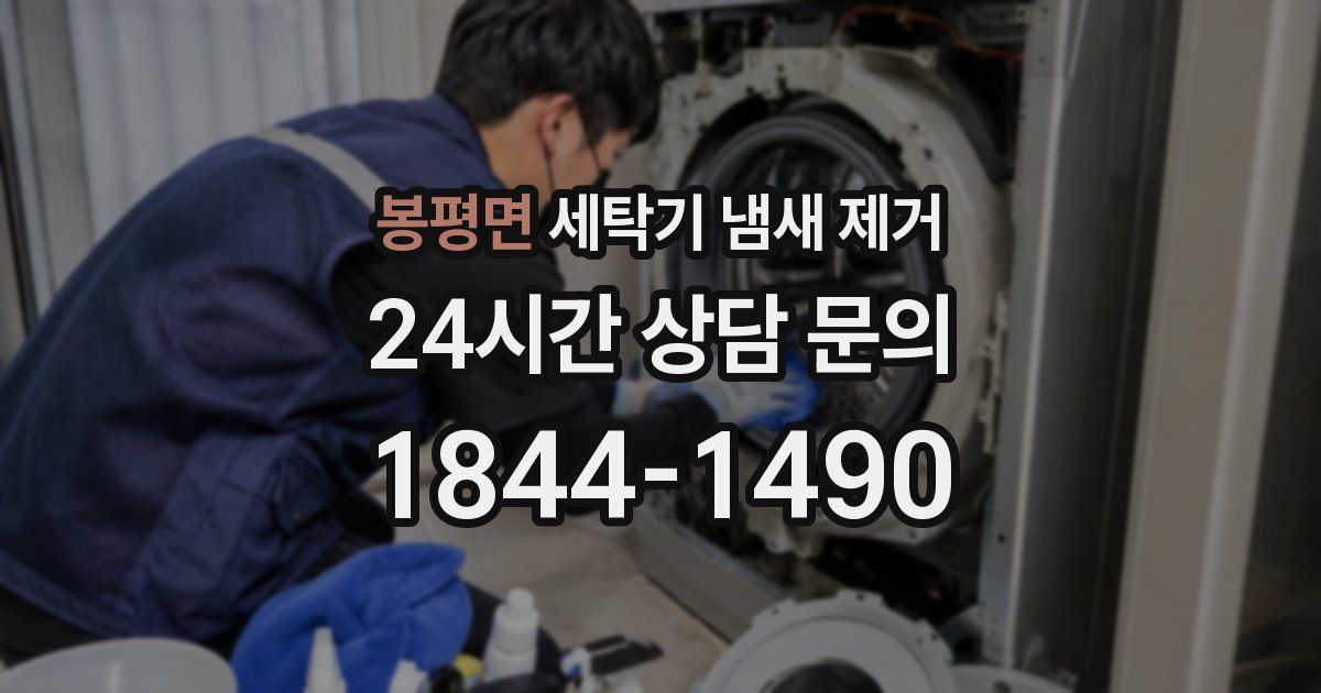 봉평면 세탁기 냄새 제거