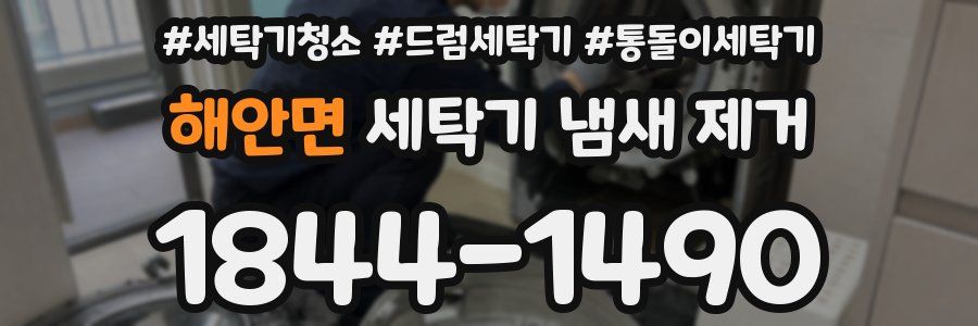 해안면 세탁기 냄새 제거
