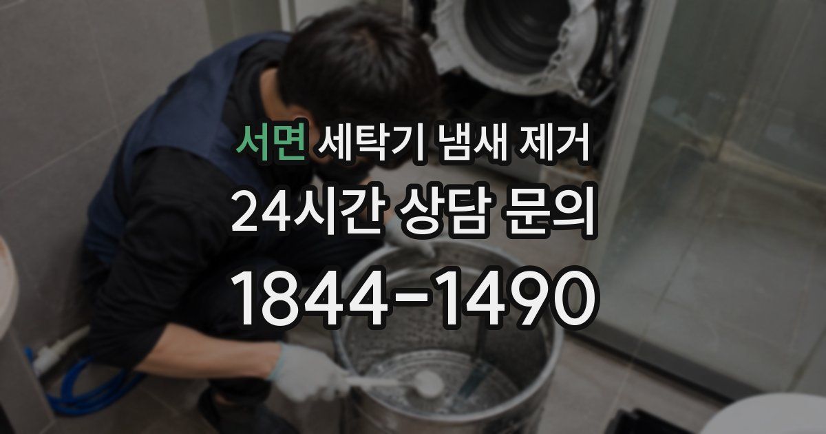 서면 세탁기 냄새 제거