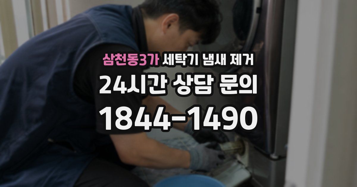 삼천동3가 세탁기 냄새 제거
