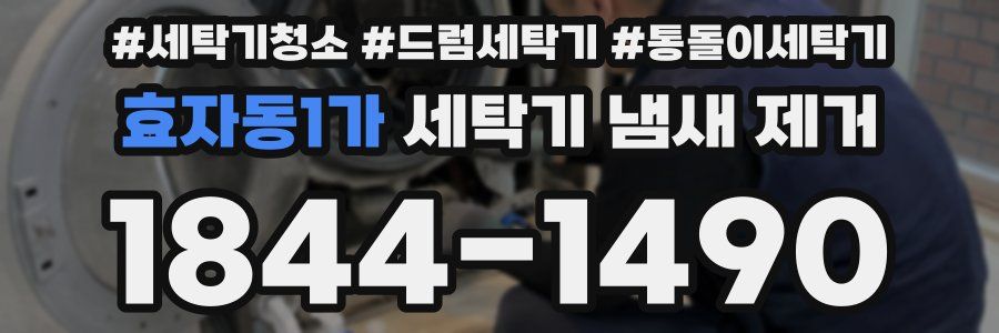 효자동1가 세탁기 냄새 제거
