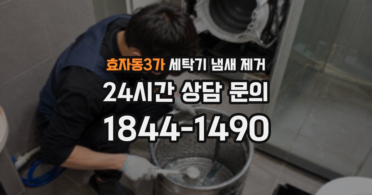 효자동3가 세탁기 냄새 제거