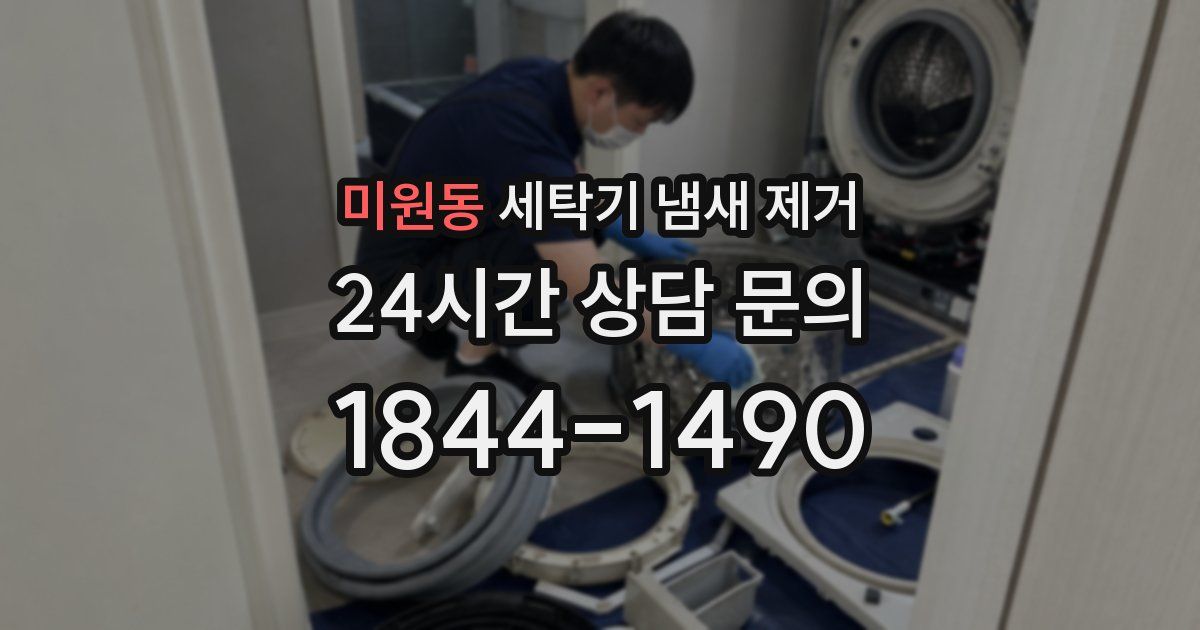 미원동 세탁기 냄새 제거
