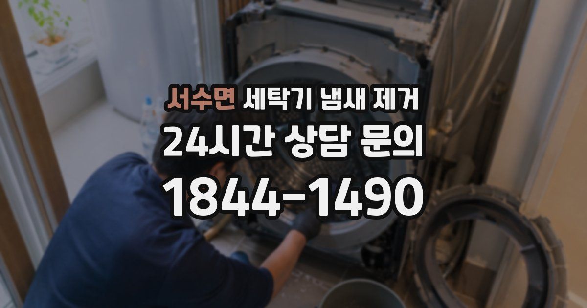 서수면 세탁기 냄새 제거