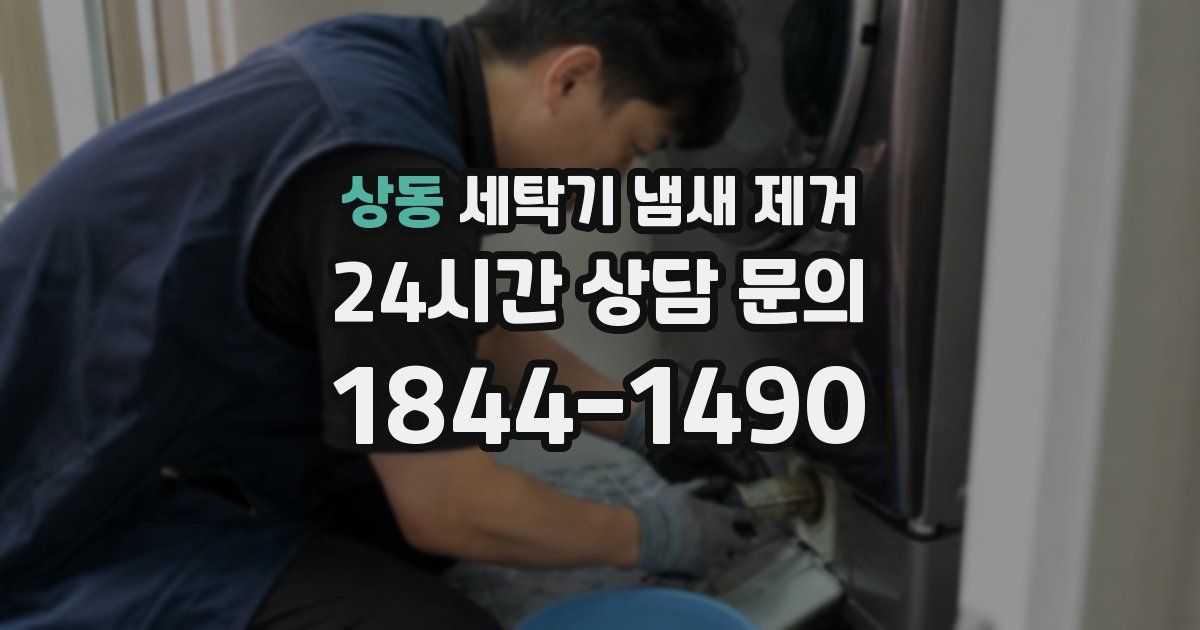 상동 세탁기 냄새 제거